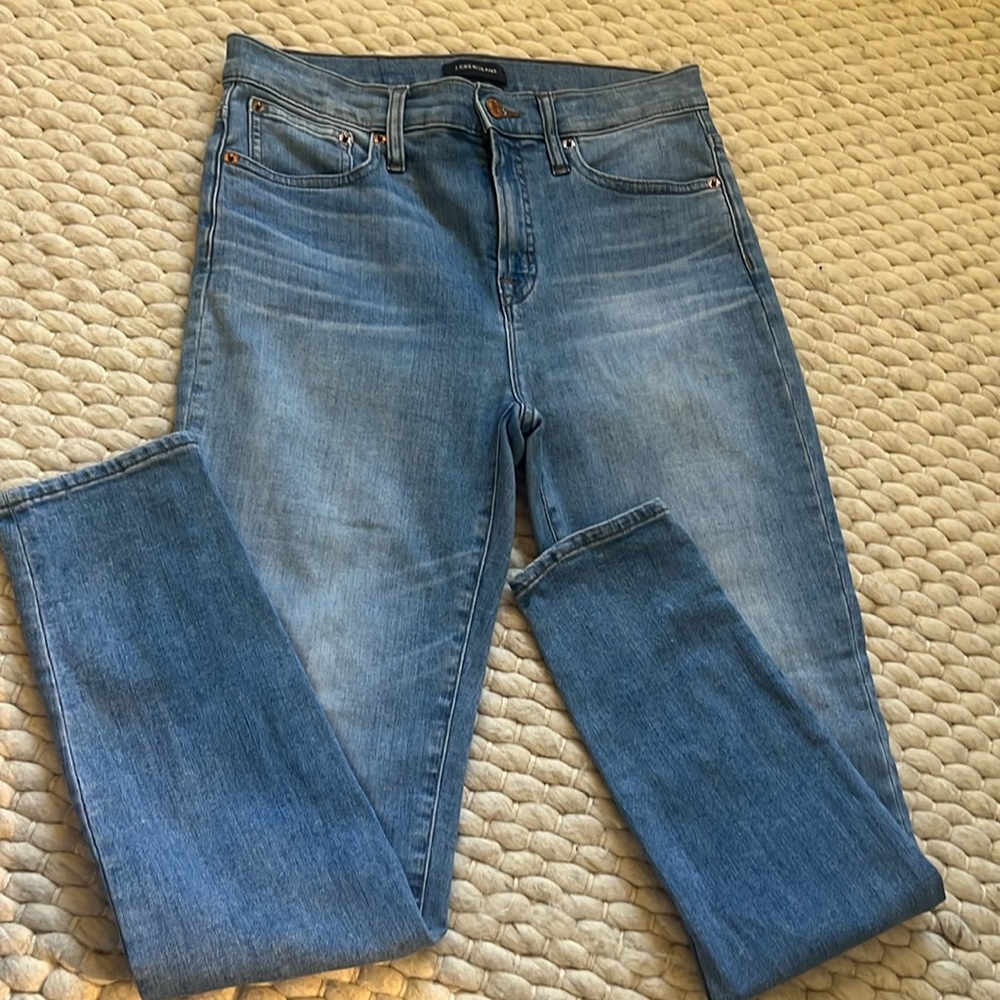 J Crew high-rise toothpick jeans